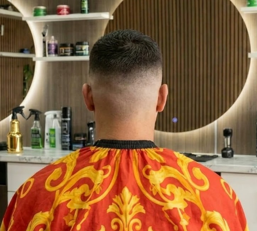 Precision skin fade haircut at Good Hand Barber Collinswood