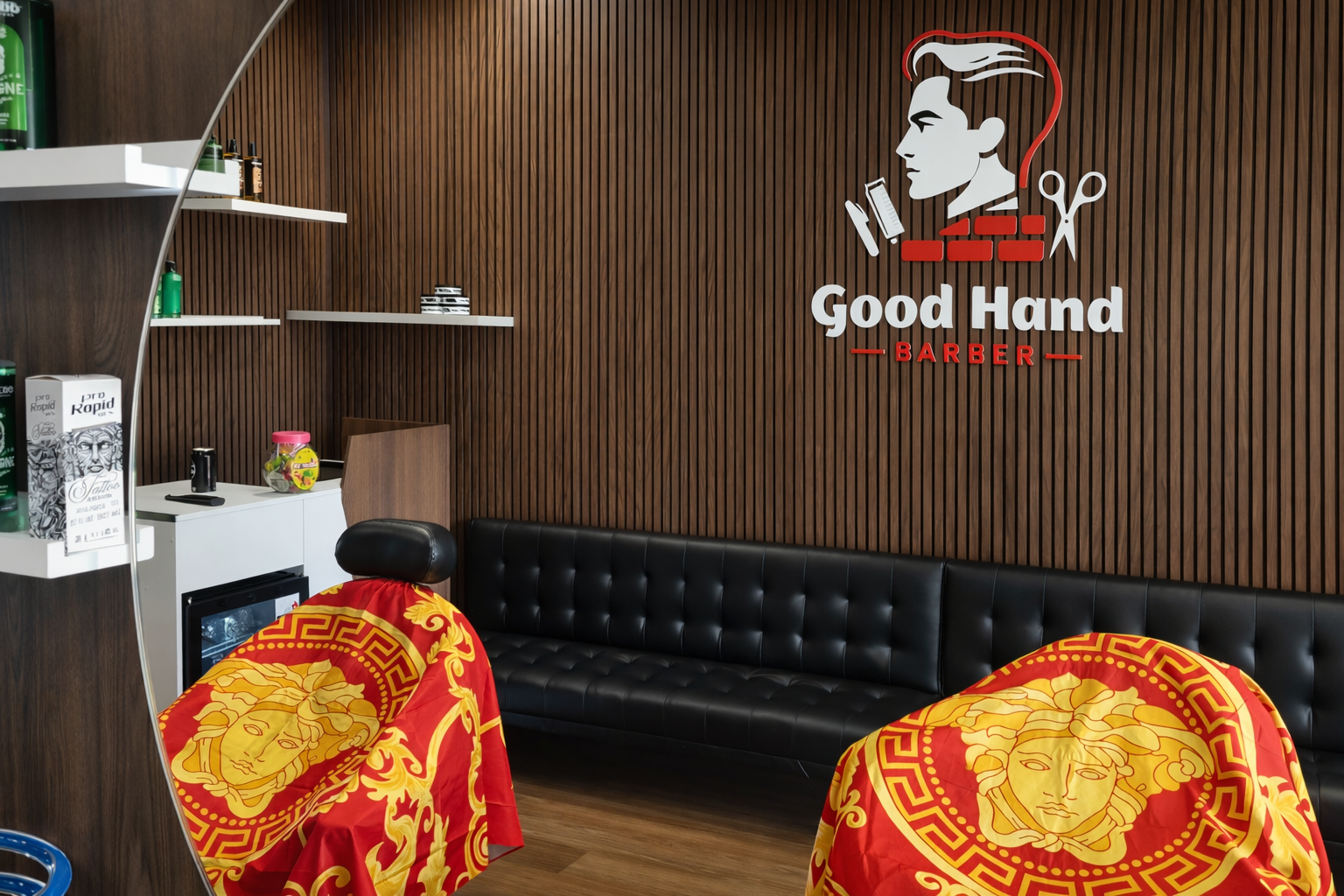 Good Hand Barber shop interior